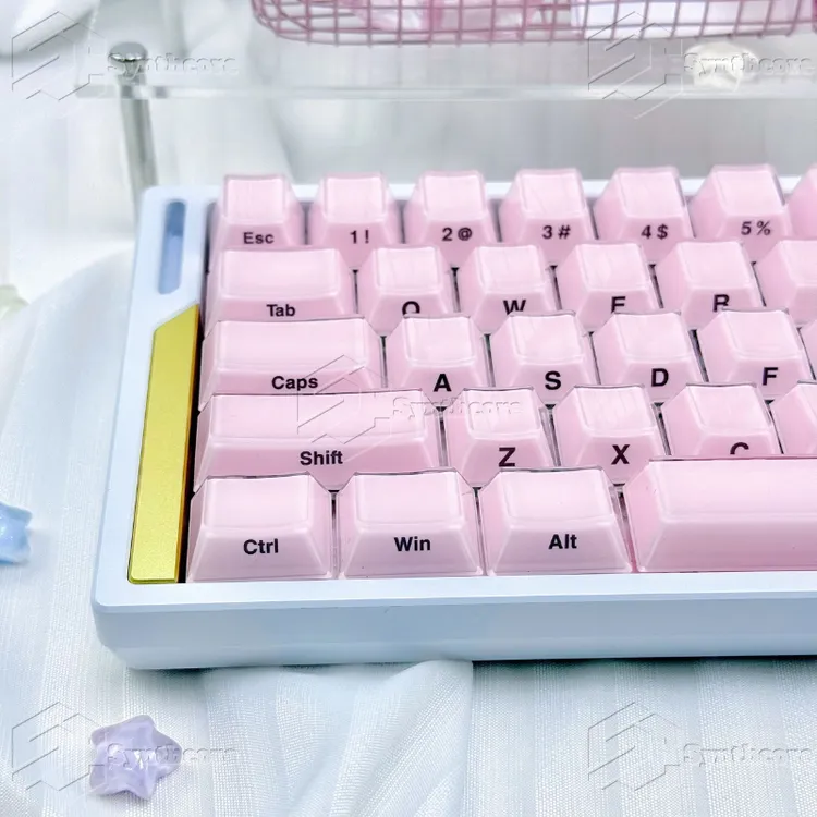 果冻水晶键帽侧刻机械键盘帽原厂高度PC双色注塑水晶wooting磁轴