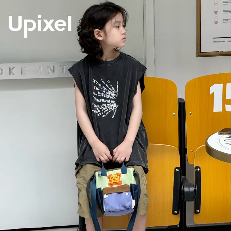 Upixel轻便斜挎包像素DIY户外运动水壶包多巴胺手机包便携耐磨