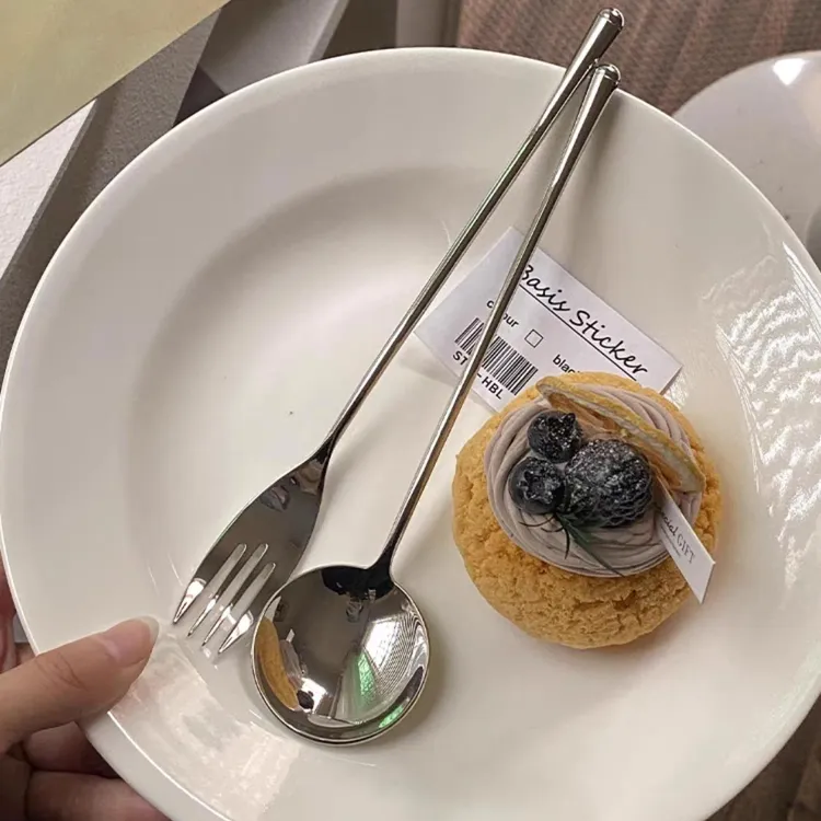 304不锈钢勺叉轻奢简约创意夏季家用勺子