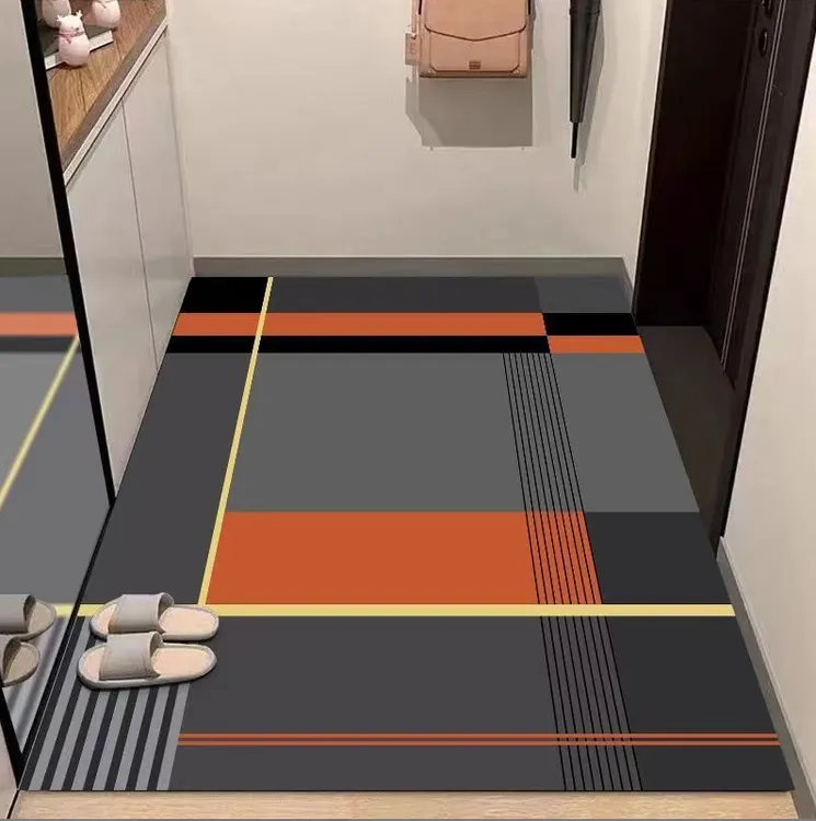 几何脚垫吸水防滑门地垫吸水地垫地垫入户门垫硅藻泥地毯家用垫