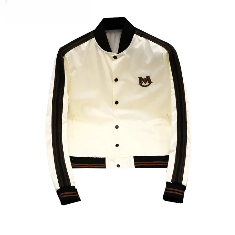 赫柏纪逸痞帅青年夹克秋季轻奢欧洲站男装外套春秋新款棒球领大码