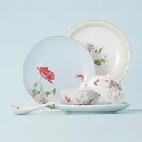 【陶溪川】景德镇陶瓷中国色国色可餐系列满庭芳碗盘餐具套组家用