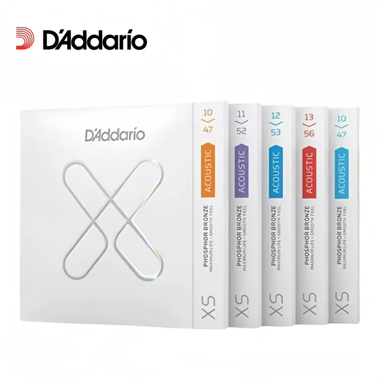 Daddario XS民谣吉他弦一套6根木吉他琴弦一弦单根玄线六根全套铉