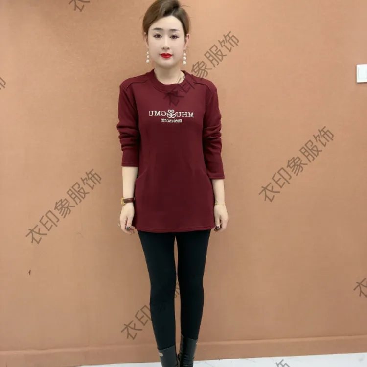 2025冬季加绒保暖减龄时尚显瘦卫衣1103