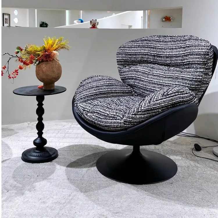 椅家人客厅高定布艺网红单人家用卧室客厅成人沙发懒人椅