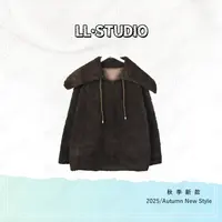 妙兮·LL冬季新款时尚慵懒风百搭宽松休闲气质毛毛外套*20252700