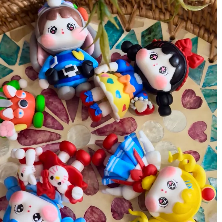 ［代拆］qoqo小挂件树脂黏土粘土精美摆件玩具手机链钥匙扣礼物包挂