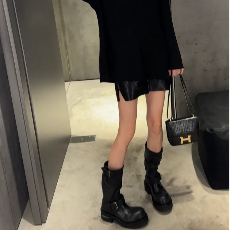 【松紧腰皮短裤】ZY5KB0809百搭款潮流时尚甜酷风显腿长皮短裤