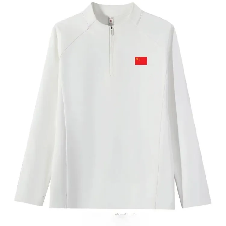 2025秋季新款半拉链情侣款男女款国潮户外运动卫衣长袖抓绒打底衫