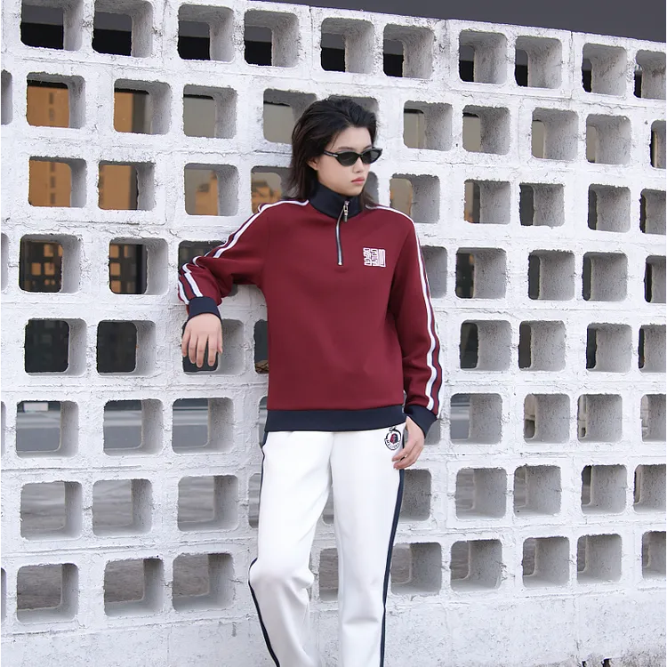 【LAOFEIYE老斐爷】2025冬季男士新品拉链卫衣立领长袖卫衣潮流