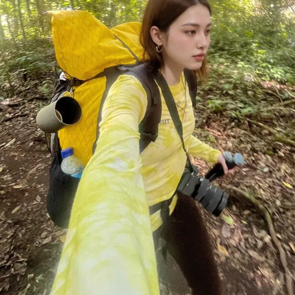FYUT户外运动速干衣轻薄透气登山长袖春夏新款女排汗徒步跑步上衣