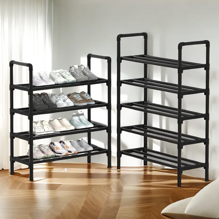 简约多层多功能收纳鞋架结实简易大容量客厅防尘经济型家用鞋架子