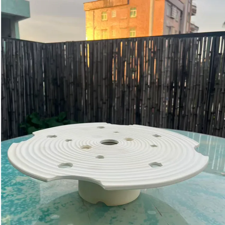 流水摆件配件陶瓷板·可防止吸到杂质和鱼·板上可放绿植和水草造景