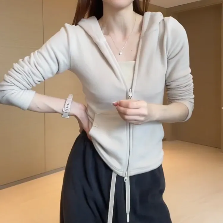 2025新款连帽休闲气质百搭运动外套上衣LK2507177