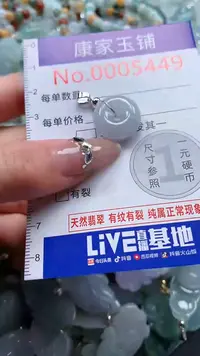 翡翠未镶嵌吊坠(不含链)5449
