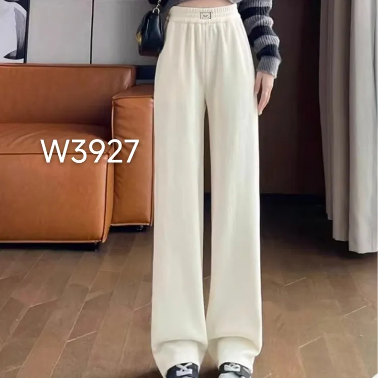 AML5  3927#加厚保暖新款时尚百搭秋冬季新款显瘦窄版阔腿裤