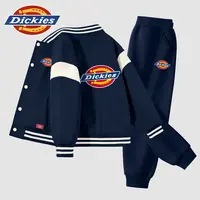 Dickies童装男童套装春秋款2025新款女童棒球服儿童秋装运动外套