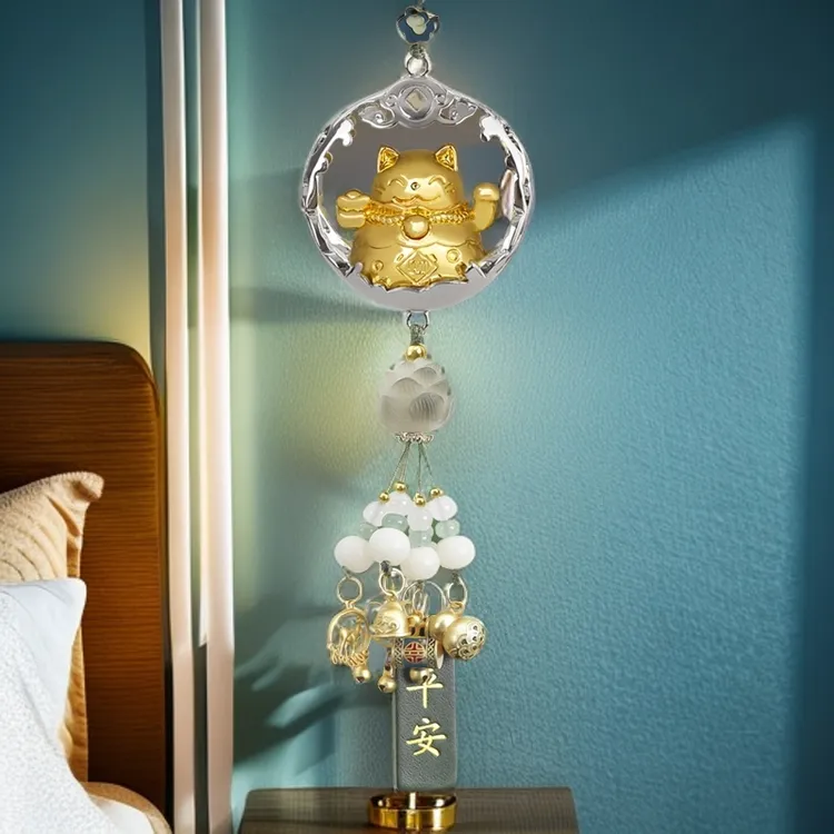 挂件猫汽车挂件高档车载挂饰后视镜摆件2025新款车内吊饰吊坠饰品