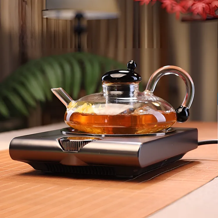 德茗堂猫眼电陶炉煮茶壶套装小型台式家用养生煮茶烧水壶茶炉茶具