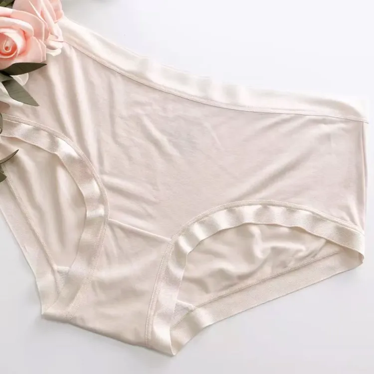 轻肤Plus 50支莫代尔桑蚕丝内裤10A抑菌桑蚕丝底档舒适透气无痕