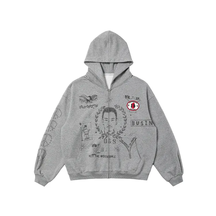 mocuishle（MCSL）「双生」拉链卫衣 DUAL PERSONALITY HOODIE