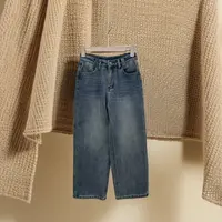 6621加绒加厚直筒牛仔裤女高腰无弹时尚百搭显瘦牛仔裤