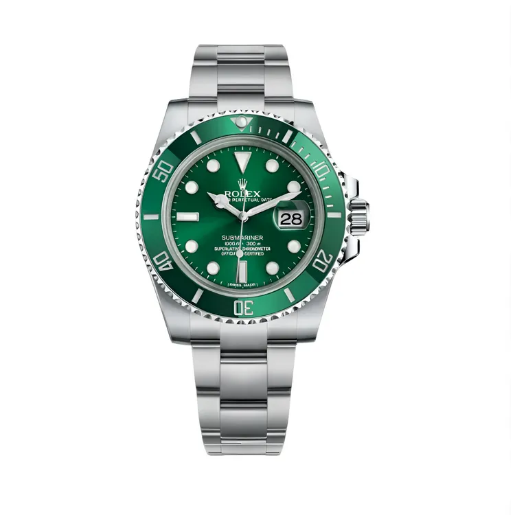 99新 Rolex/劳力士 潜航者日历型/40mm/m116610lv/绿水鬼机械男表