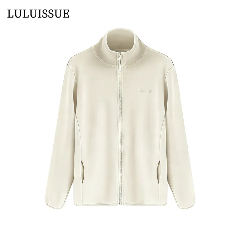 LULUISSUE立领抓绒衣女春秋冬新款双面薄绒摇粒绒外套冲锋衣内胆