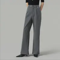 宏丰精品裤【弹力棉&拉毛工艺】欧海yisheng同款显腿长高腰裤