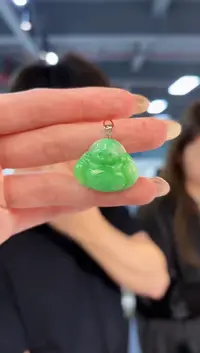 【闪购商品】翡翠颈饰18K金镶嵌缅料A货/支持复检/一件