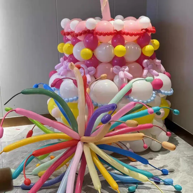 巨型气球生日蛋糕生日帽子DIY套装拍照闺蜜惊喜派对布置超好看商品图