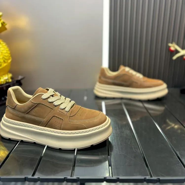 2025秋季新款男士时尚厚底商务精致轻奢休闲皮鞋男鞋
