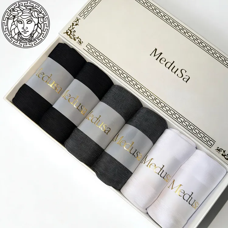 MeduSa/美杜莎【新疆棉】男士耐磨透气速干轻职风防臭中筒袜厚款