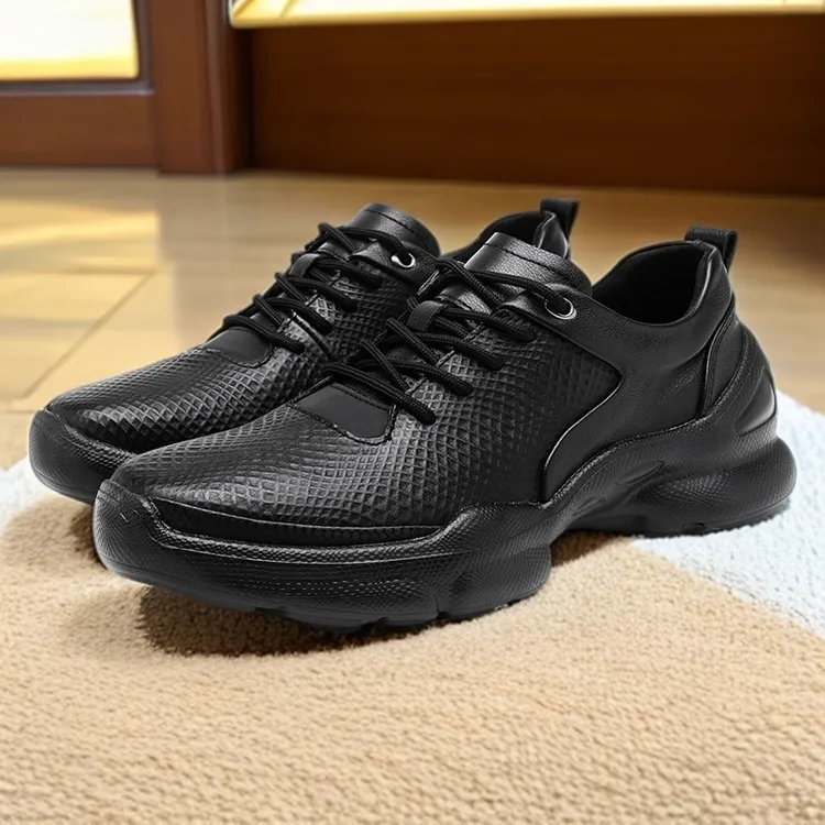 西部公羊男鞋大牌皮鞋跑步款运动鞋低帮透气秋季休闲鞋舒适健步鞋