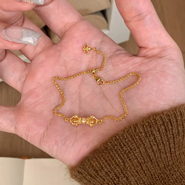 铜合金手链 绝美!手链女款轻奢小众精致可叠戴手饰品2025年新款