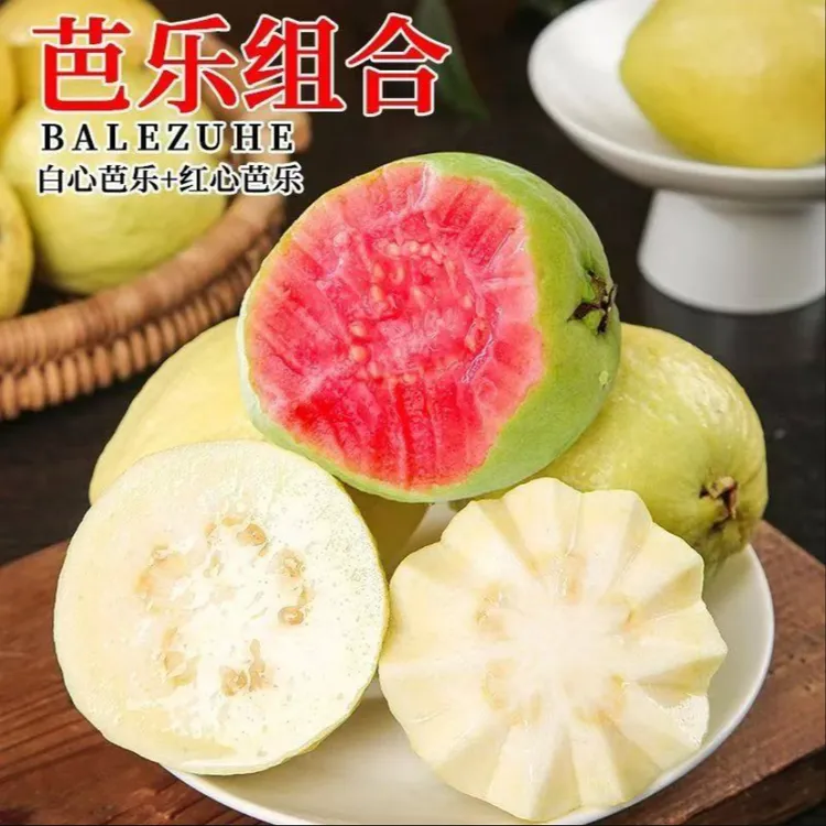 (冰淇淋口感)软糯软心奶油红心芭乐水果3斤5斤新鲜白心番石榴商品图