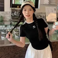 【商场撤柜1.】Jennie同款短袖 夏季刺绣 情侣款棉T