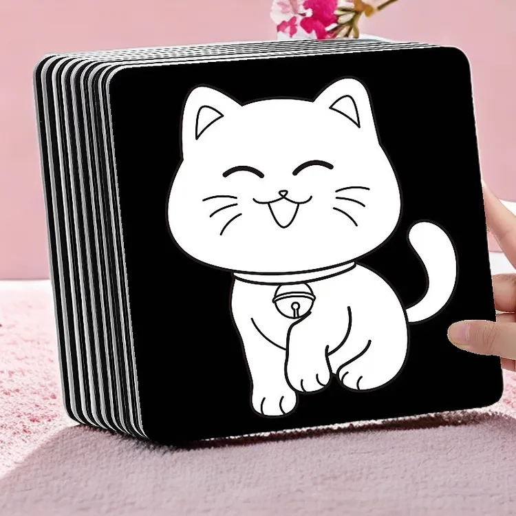 黑白早教卡视觉激发追视训练0-3-6个月闪卡宝宝益智趣味互动