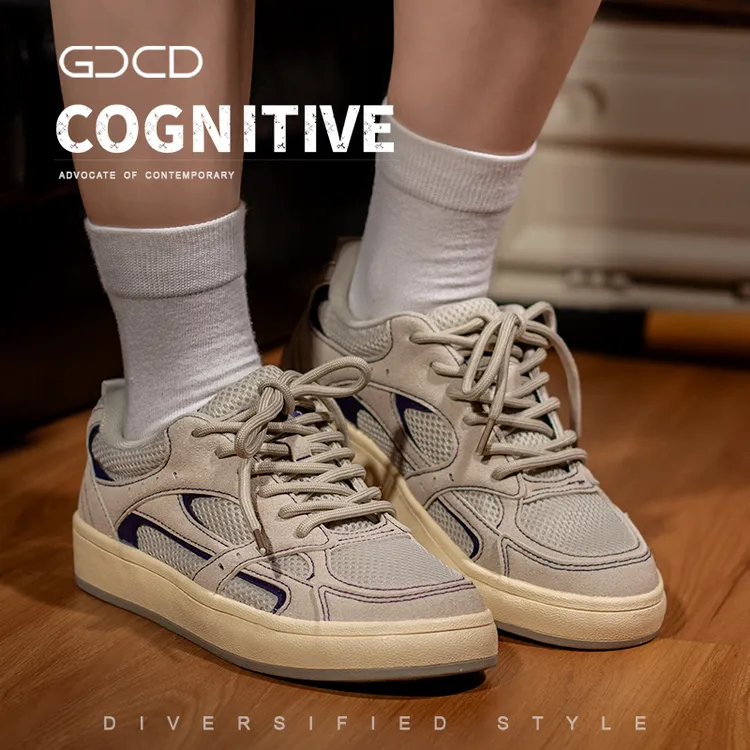 GCCDCoolShow新款男士夏季网面透气板鞋个性复古小众潮鞋低帮男鞋