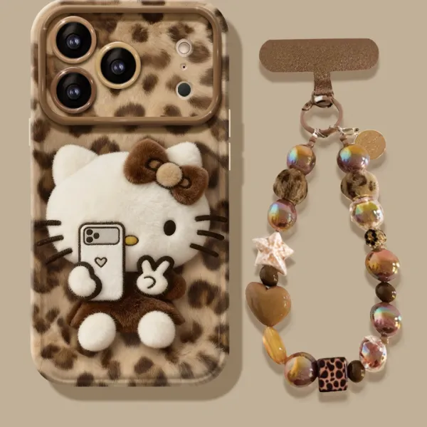 比耶KT猫适用苹果17华为vivo/oppo小米iPhone16PRO视窗镜子手机壳