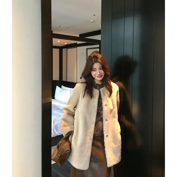 【ALONESAVOR】龍喜儿 南非诺曼 秋冬轻奢皮草外套V099