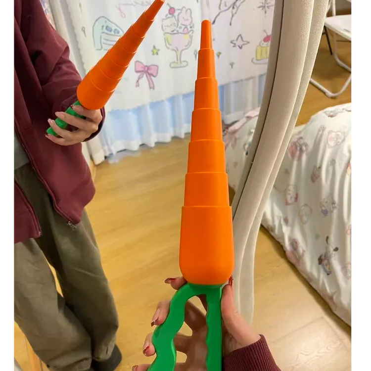 3D打印胡萝卜伸缩剑折叠变形汽车用品