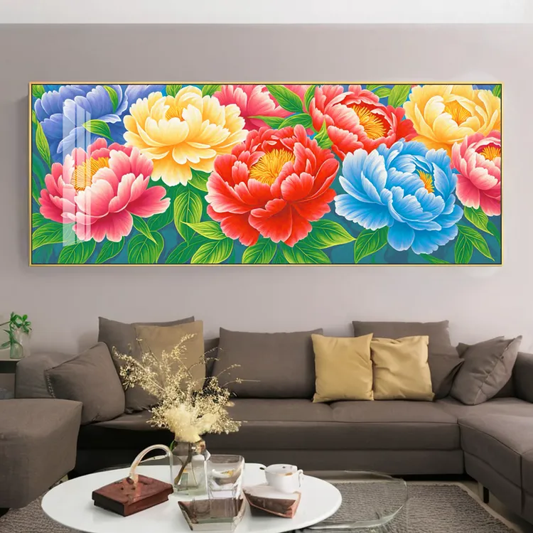 美初十字绣国色天香之倾城牡丹花开富贵国色芳华客厅大格新手简单