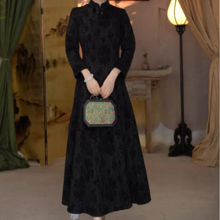 JIXIANGYIJIA/吉祥衣家闻夜雨旗袍644138562