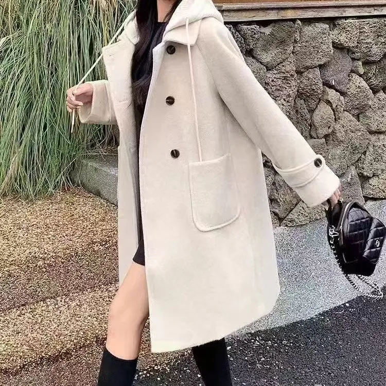 冬季毛呢外套网红时尚洋气气质女装
