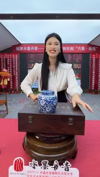 摆件景德镇陶瓷青花茶叶罐套组