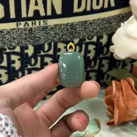 【凰一品】且末蓝无事牌吊坠S925 配皮绳