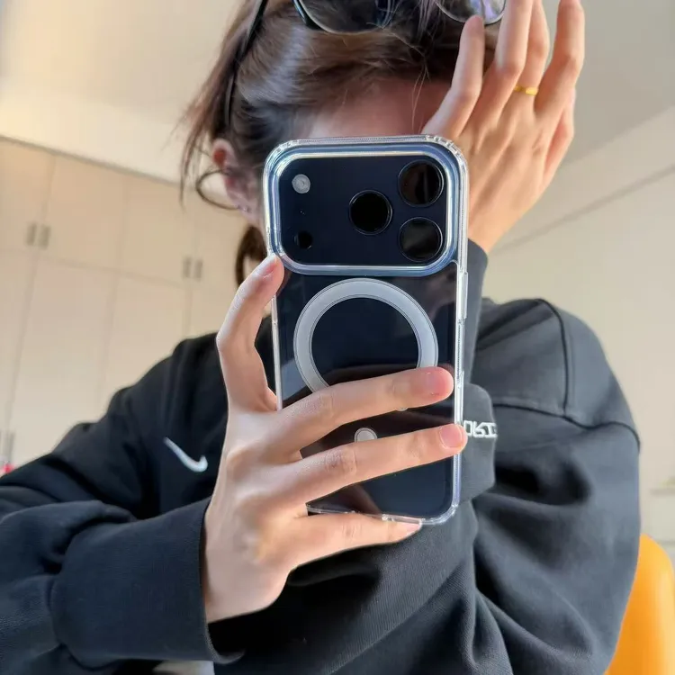 大孔磁吸适用苹果17手机壳13/14ProMax卡通iPhone16/INS风17P网红
