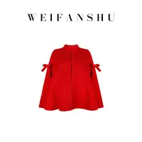 WEIFANSHU/魏凡舒【美丽复兴】高织澳毛斗篷外套