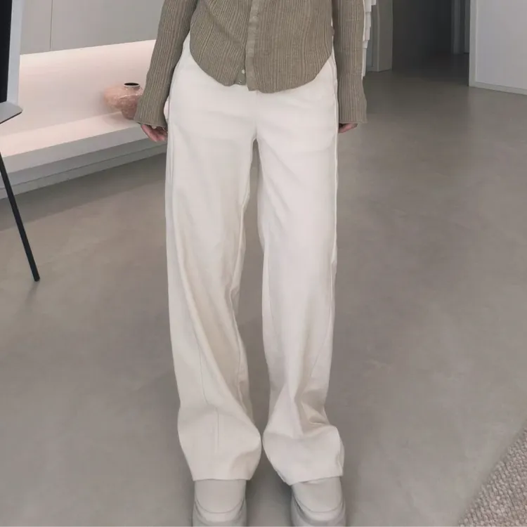 新款复古百搭雪尼尔直筒裤［送腰带］